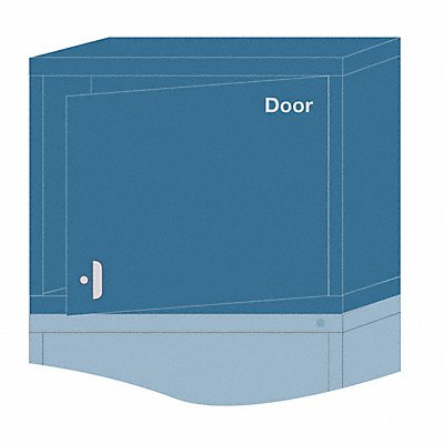 LYON X6N27303010550 Modular Shelf Cabinet 26 3/4 x30 x28 Blue 2Shlv
