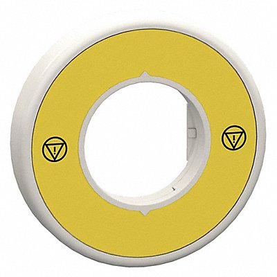 SCHNEIDER ELECTRIC ZBY9W2B140 Legend Ring Yellow/Yellow Round