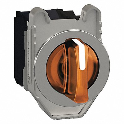 SCHNEIDER ELECTRIC XB4FK135G5 Selector Switch Illuminated 3Pos 30mm Orange