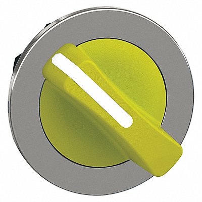 SCHNEIDER ELECTRIC ZB4FD205 Short Handle Selector Switch Yellow 2Pos 30mm