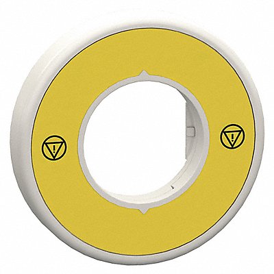 SCHNEIDER ELECTRIC ZBY9W2G140 Legend Ring Yellow/Yellow Round