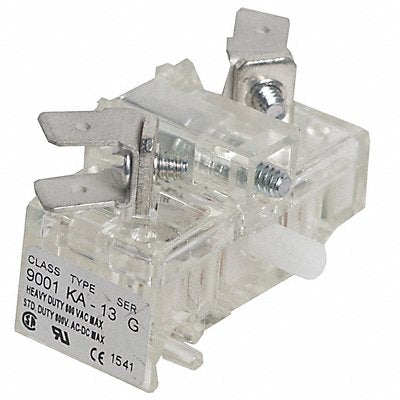 SCHNEIDER ELECTRIC 9001KA13 Contact Block Clear 1NC 30 mm