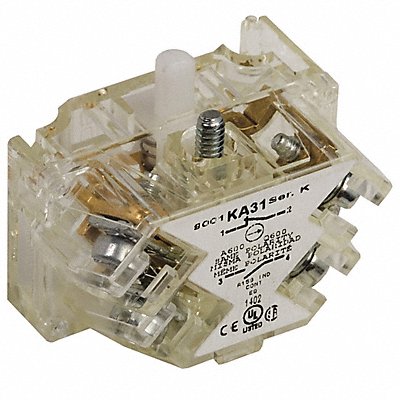 SCHNEIDER ELECTRIC 9001KA31 Contact Block Clear SPDT 30 mm