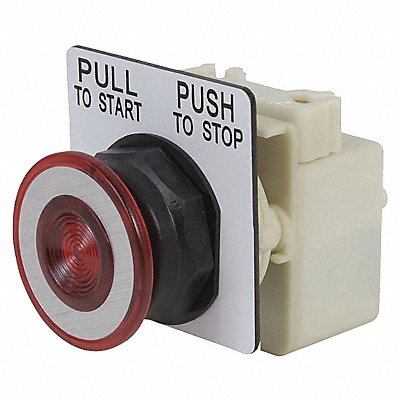 SCHNEIDER ELECTRIC 9001SKR8P1R Mushroom Head Push Button Red LED 30mm