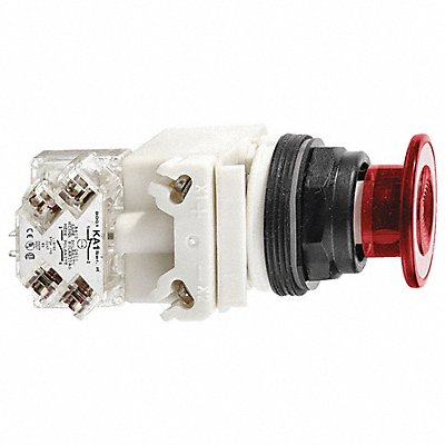 SCHNEIDER ELECTRIC 9001SKR9P35LRR MushroomPush Button FulVolt Red