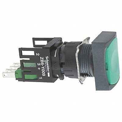 SCHNEIDER ELECTRIC XB6DA35B Flush Push Button Operator NonIlluminated Grn 1NO/1NC