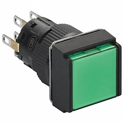 SCHNEIDER ELECTRIC XB6ECW3B2P Illuminated Push Button Full Voltage Green DPDT