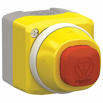 SCHNEIDER ELECTRIC XALK84W3BG Control Station FeedThru Button Rd 1Light