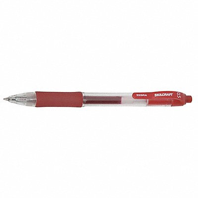 ABILITY ONE 7520020000000 Gel Pen 0.5mm Point Red Ink PK12