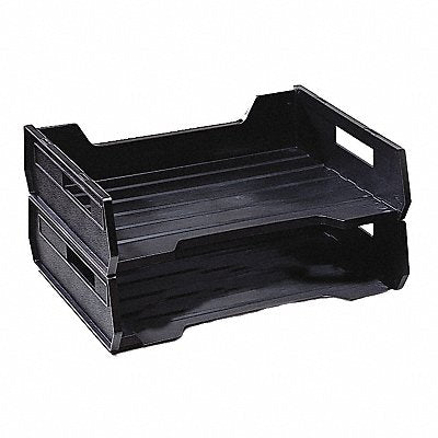 ABILITY ONE 7520010000000 Desk Tray Letter Black Plastic