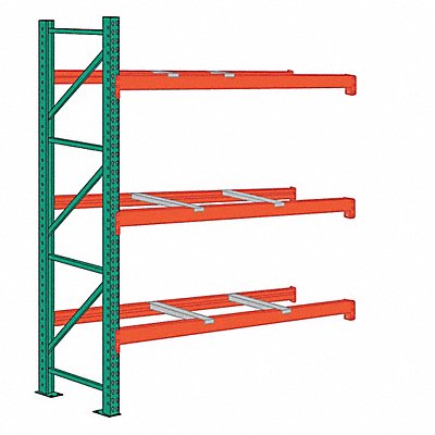 LYON 97AFB108048144 Pallet Rack Add-On Unit 2 Shelves Steel