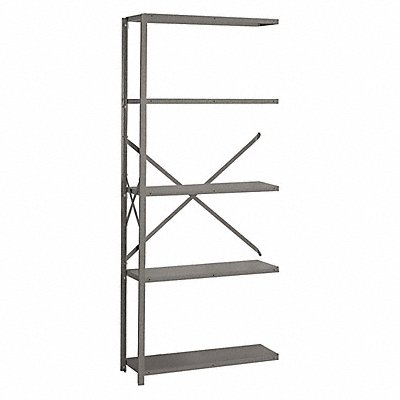 LYON DD8005H Metal Shelving 84 H 36 W Grey