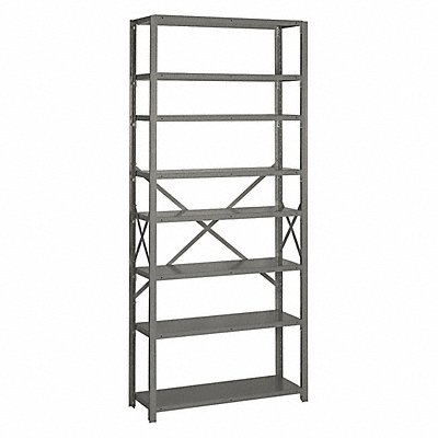 LYON DD8020SH Metal Shelving 84 H 36 W Grey