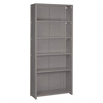 LYON DD8261SH Metal Shelving 84 H 36 W Grey