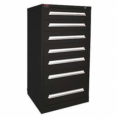 LYON KKM683030000GIL K3758 Modular Drawer Cabinet 59.25 x30 x28 Black 7Drwr