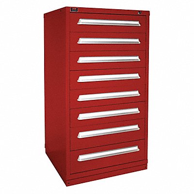 LYON HHM6830301014IL K3763 Modular Drawer Cabinet 59.25 x30 x28 Red 8Drwr