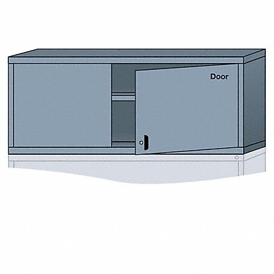 LYON DDN27603010550L K3815 Modular Shelf Cabinet 25 x30 x28 1/4 DvGry 2Shlv