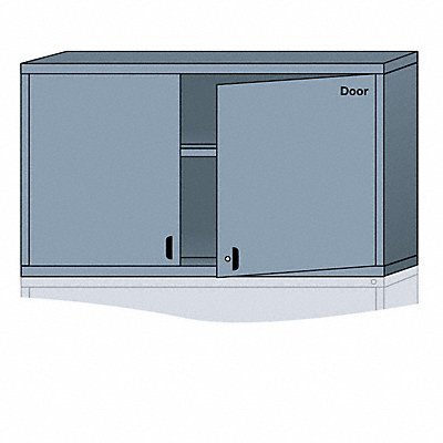 LYON DDN35603010550L K3817 Modular Shelf Cabinet 31 x60 x28 1/4 DvGry 2Shlv