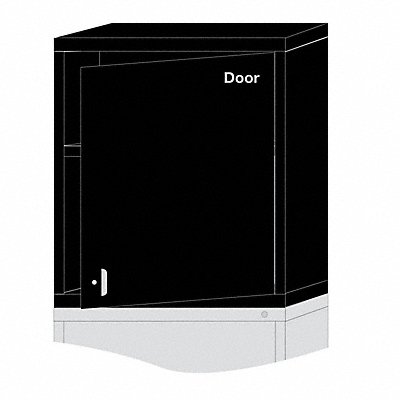LYON KKN35303010550L K3818 Modular Shelf Cabinet 31 x30 x28 1/4 Black 2Shlv