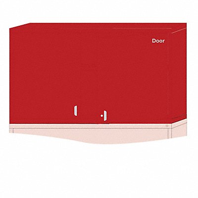 LYON HHN35603010550L K3817 Modular Shelf Cabinet 31 x60 x28 1/4 Red 2Shlv