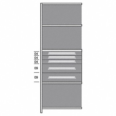 LYON DDJ115015A Shelf 85 H 36 W Steel 800 lb Capacity