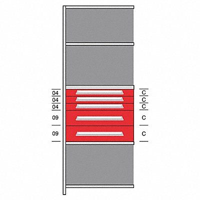 LYON DHJ115015A Shelf 85 H 36 W Steel 800 lb Capacity