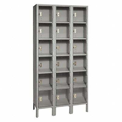 LYON DD53623PCSU Bx Locker 6x3Locker Grey 78 x36 x18 Assm