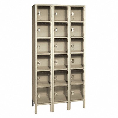 LYON PP53323PC Bx Locker 6x3Locker Beige 78 x36 x12 Unassembled