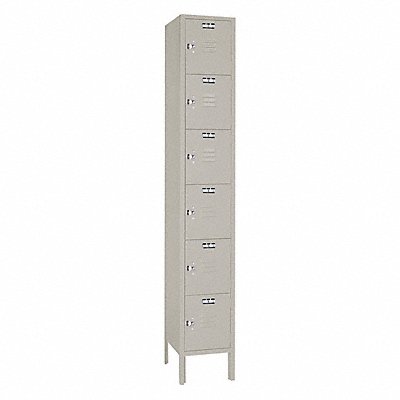 LYON 7GC5362 Locker 6x1Locker Medium Grey 78 x12 x18 Unassembled