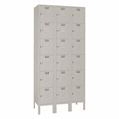 LYON 7GC53623SU Locker 6x3Locker Medium Grey 78 x36 x18 Assm