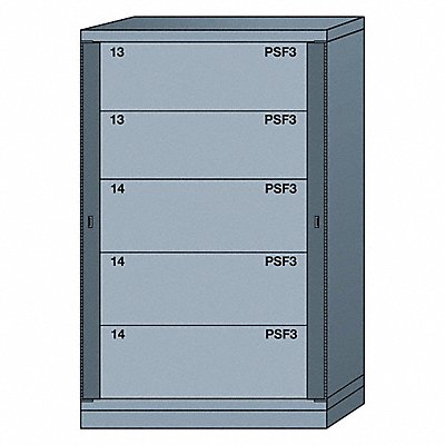 LYON DDN6836300WPNI Gear Locker 59-1/4 Overall Height Grey