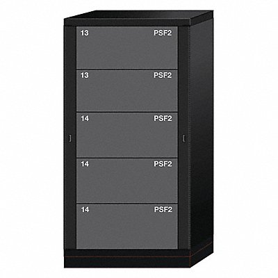 LYON KKN6830300WPNI Gear Locker 59-1/4 Overall Height Black