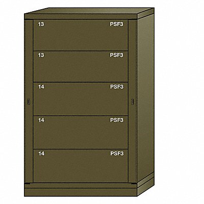LYON XJN6836300WPNI Gear Locker 59-1/4 Overall Height Green