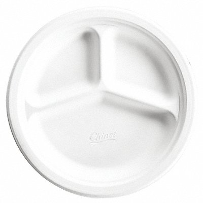 ABILITY ONE 7350010000000 Disp Paper Plate 10 1/4 in White PK500