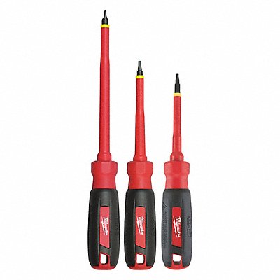 MILWAUKEE 48222203 Tthr RdyInsulated ScrwdrvrSt NmPcs3