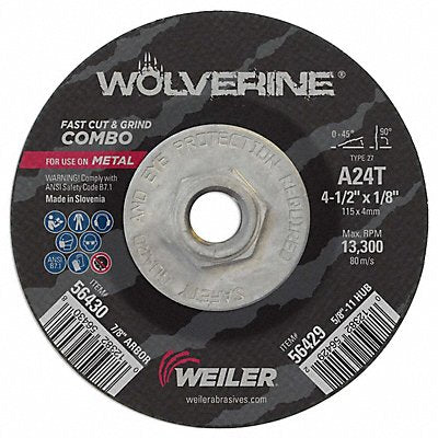WOLVERINE 56429 CW-4-1/2 X 1/8 X 5/8-11 AO (T27)