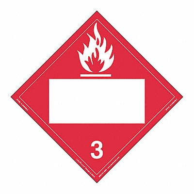 LABELMASTER ZRV2B Flammable Liquid Placard PK25
