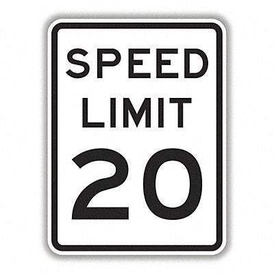 TAPCO 37304732 High Speed Limit 20 Sign 18 x 24 HIP