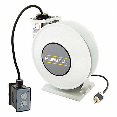 HUBBELL WIRING DEVICE-KELLEMS HBLI45123R20M1 Cord Storage Reel 45 ft of 12/3 Cord