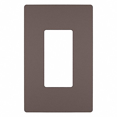 GRAINGER RWP26DBCC6 Rocker Wall Plate Smooth Plastic Brown
