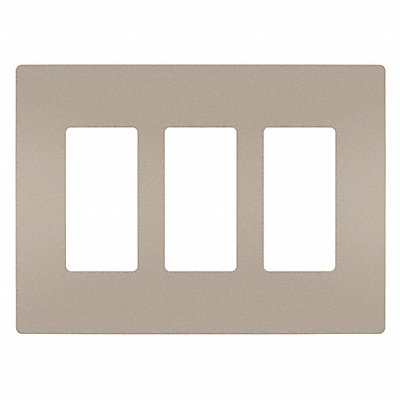 GRAINGER RWP263NICC6 Rocker Wall Plate Smooth Plastic Silver