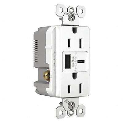 LEGRAND R26USBACW USB Charger Recept 15 A White Type A/C
