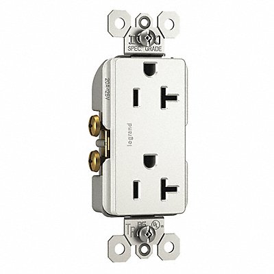 LEGRAND TR26352RW Receptacle Straight Blade 20A NEMA 5-20R