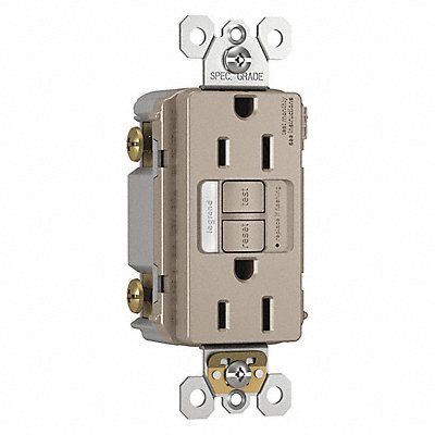 GRAINGER 1597NTLTRNICC4 Power Inlet 15A 125VAC Receptacle GFCI