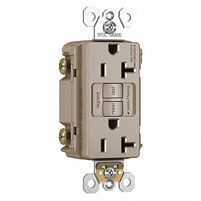 GRAINGER 2097TRNICC4 Power Inlet 20A 125VAC Receptacle GFCI
