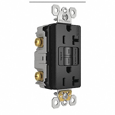 GRAINGER 2097TRGCC4 Power Inlet 20A 125VAC Receptacle GFCI