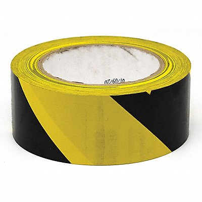 ABILITY ONE 7510020000000 Floor Tape Black/Yellow 2 inx108 ft Roll