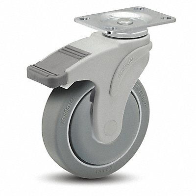 MEDCastor NG03QDP125DLTP01 Plate Castor Swivel 3 Wheel Dia