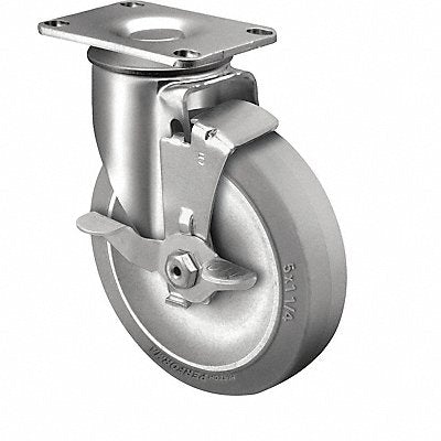 COLSON 203256445BRK1 Plate Castor Swivel 3-1/2 Wheel Dia