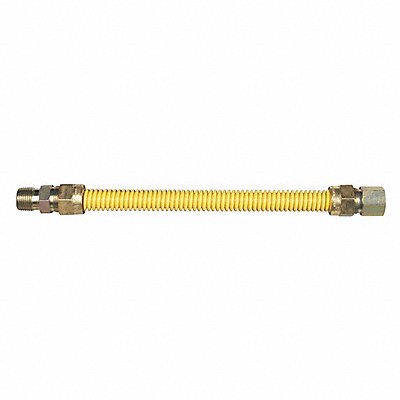 DORMONT 20C313218 Gas Connector Hose 3/8 Dia Yellow
